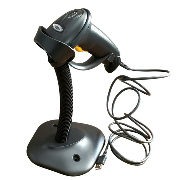 Laser Barcode Scanner Corded Handheld Stand Zebra Symbol LS2208 Scan UPC Codes - Picture 14 of 14
